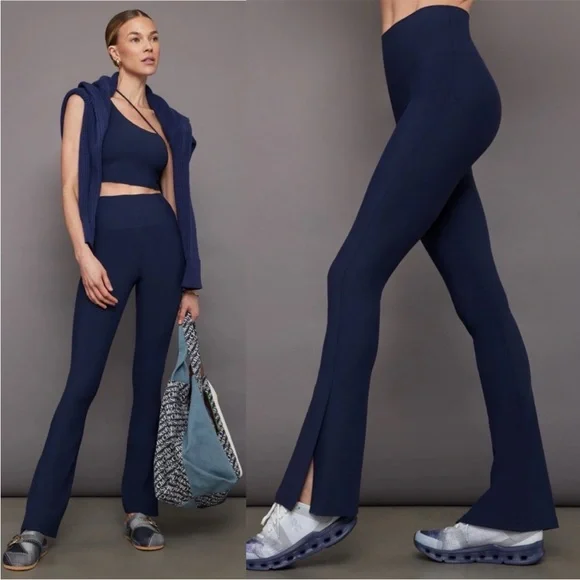 CARBON38 Split Bootcut flare Legging in Melt blue women’s small - Picture 1 of 8